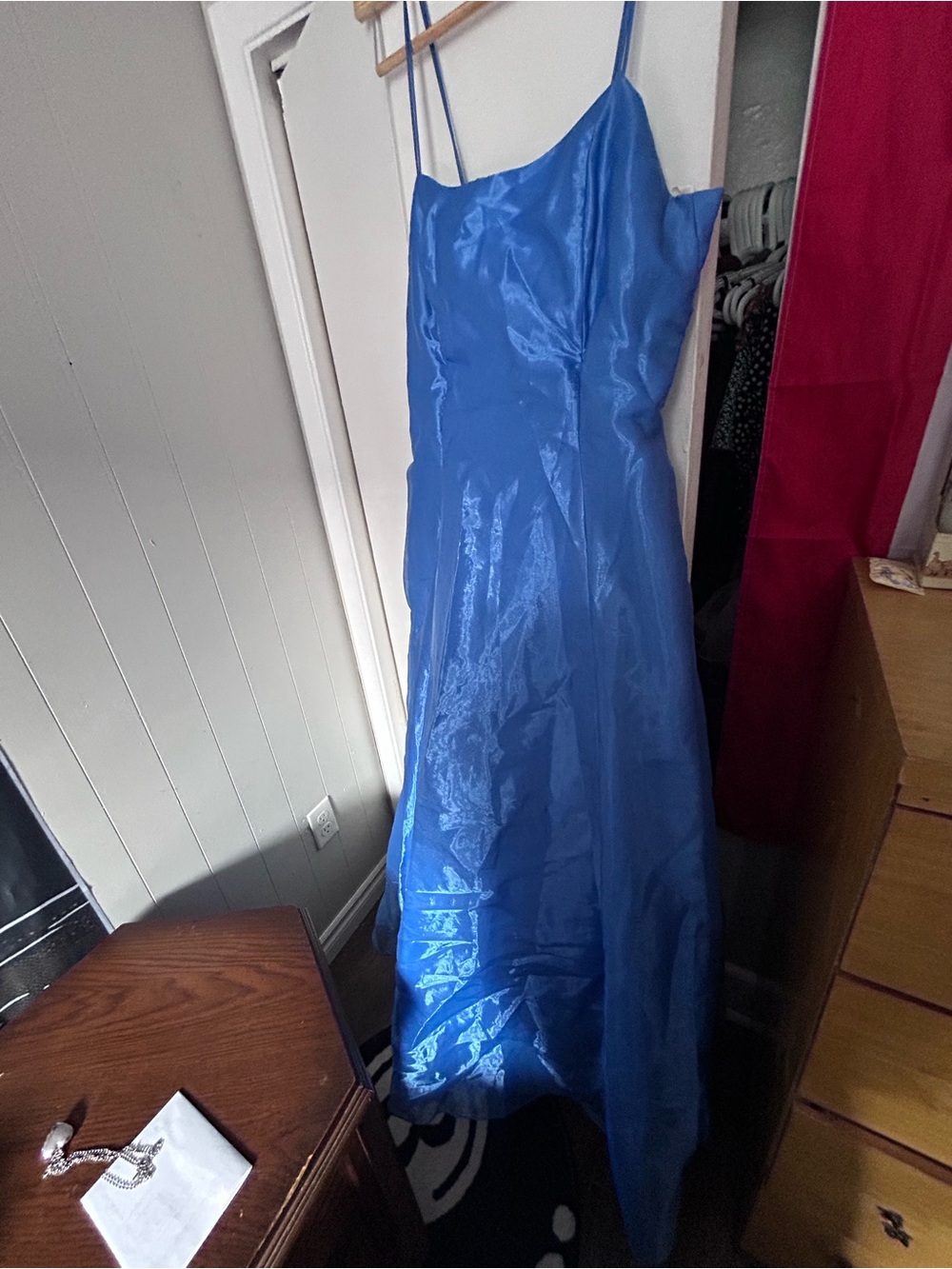 loriann shimmery formal maxi dress